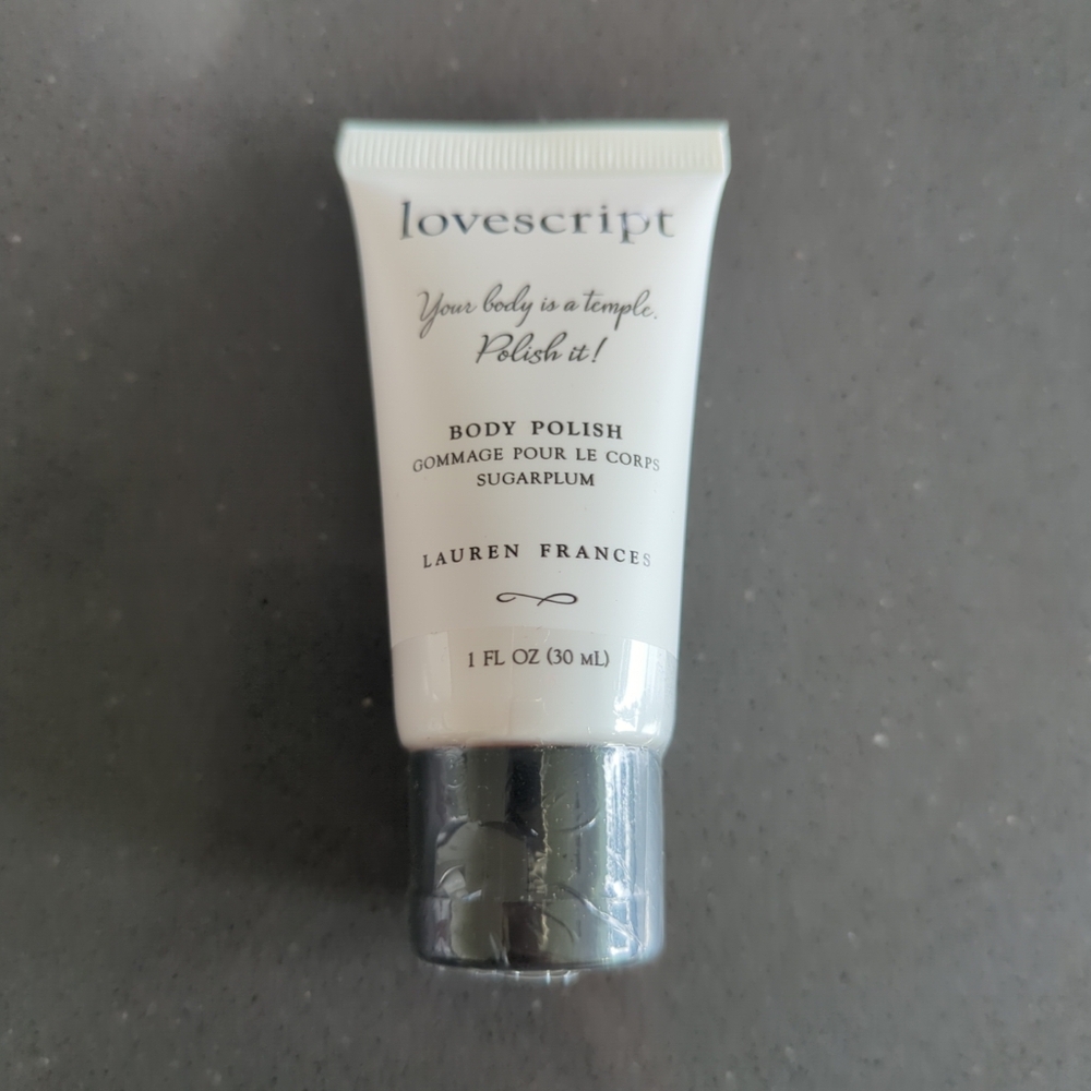 Lovescript sugarplum body polish SEALED